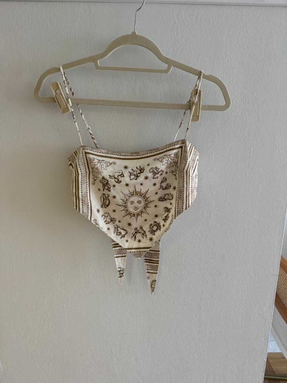 Danielle Bernstein Astrology Silk Scarf Top